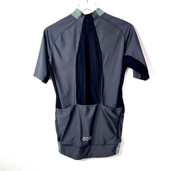GORE Wear Phantom Short Sleeve Cycling Jersey Men's Large Gray Full Zip Pockets - Picture 4 of 7